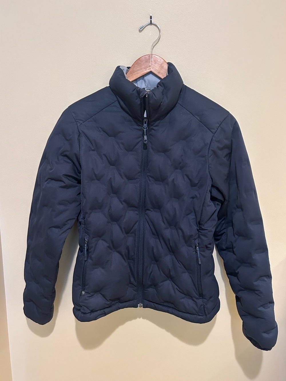 Mountain Hardwear Stretchdown Women's Navy Puffer w/ Goose Down Jacket Size S